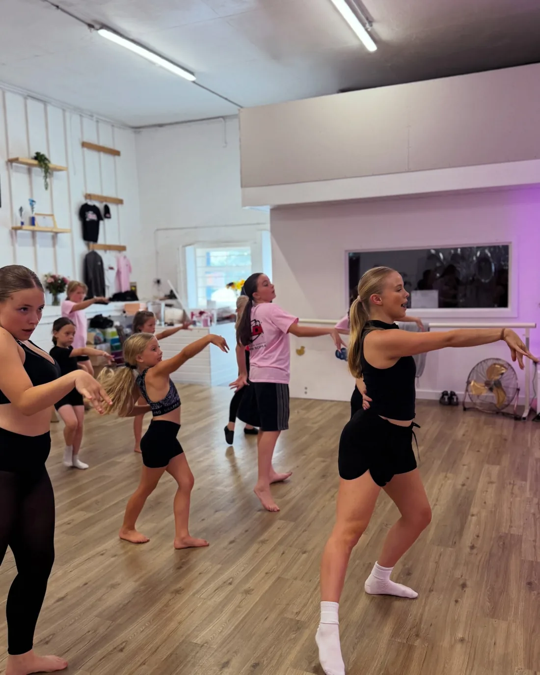 ELDA dancers rehearsing in the Camborne studio